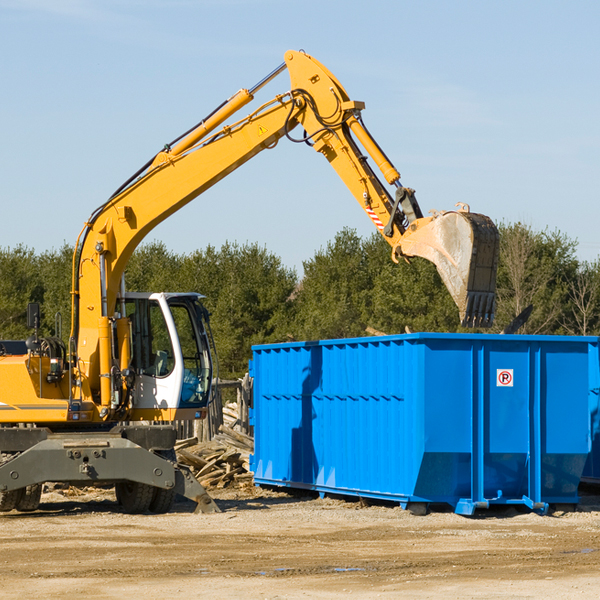 what size residential dumpster rentals are available in Gardiner